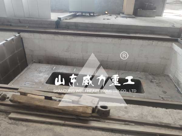 1600噸油壓機回火爐回火現場圖